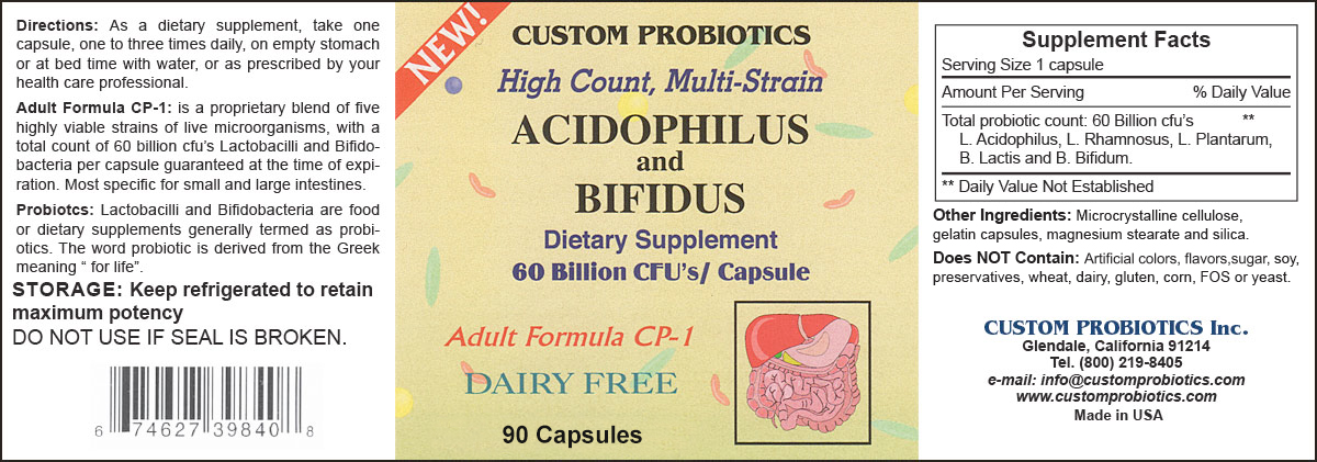 Custom Probiotics CP-1 Adult Formula